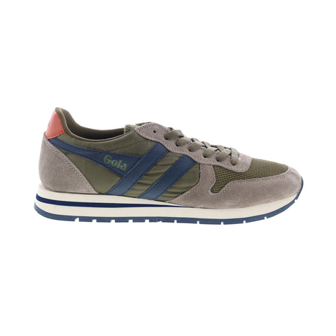 Gola Daytona CMA592 Mens Green Suede Lace Up Lifestyle Sneakers Shoes