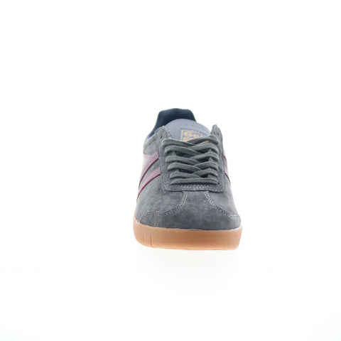 Gola Hurricane Suede CMB046 Mens Gray Suede Lace Up Lifestyle Sneakers Shoes