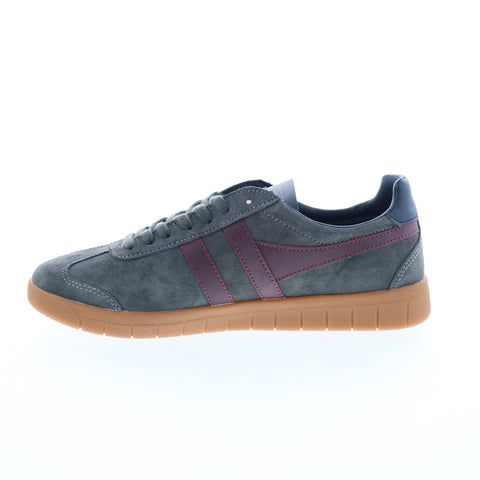 Gola Hurricane Suede CMB046 Mens Gray Suede Lace Up Lifestyle Sneakers Shoes