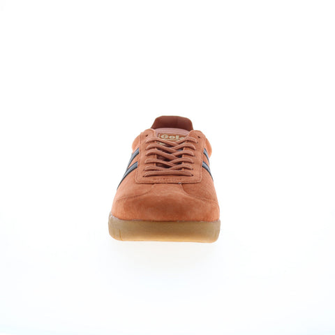 Gola Hurricane Suede CMB046 Mens Orange Suede Lifestyle Sneakers Shoes