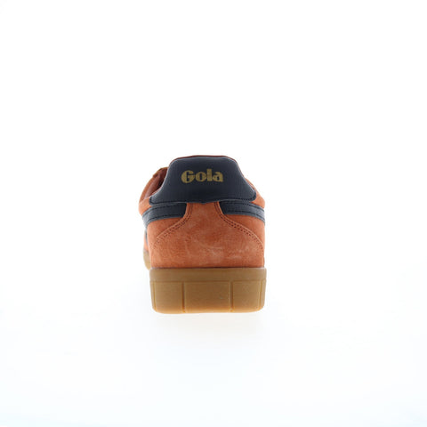 Gola Hurricane Suede CMB046 Mens Orange Suede Lifestyle Sneakers Shoes