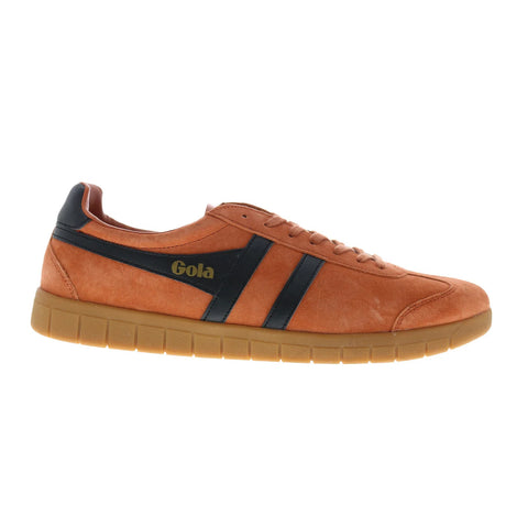 Gola Hurricane Suede CMB046 Mens Orange Suede Lifestyle Sneakers Shoes