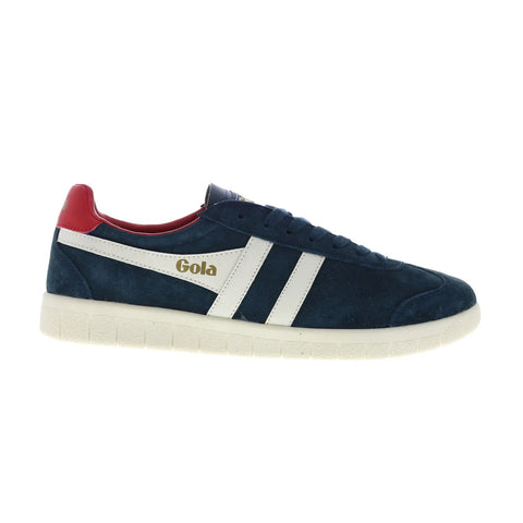 Gola Hurricane Suede CMB046 Mens Blue Suede Lifestyle Sneakers Shoes