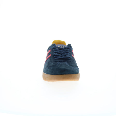 Gola Hurricane Suede CMB046 Mens Blue Suede Lace Up Lifestyle Sneakers Shoes