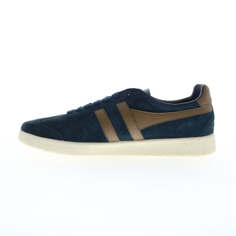 Gola Hurricane Suede CMB046 Mens Blue Suede Lifestyle Sneakers Shoes