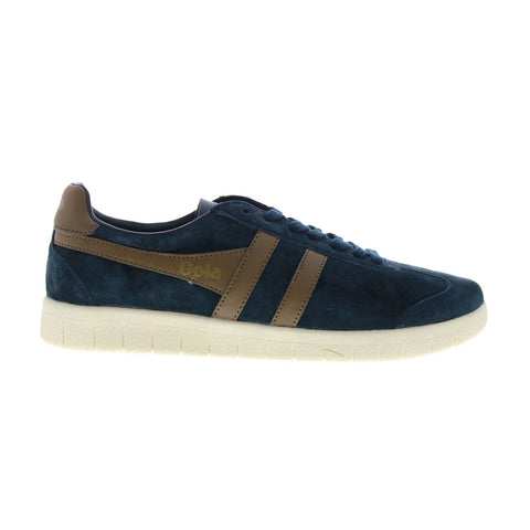 Gola Hurricane Suede CMB046 Mens Blue Suede Lifestyle Sneakers Shoes