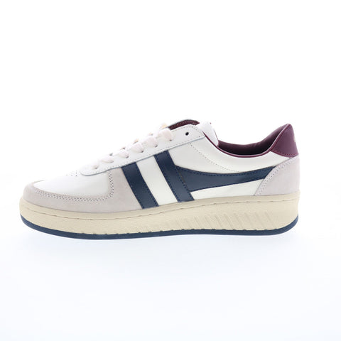 Gola Grandslam Classic CMB117 Mens White Suede Lifestyle Sneakers Shoes