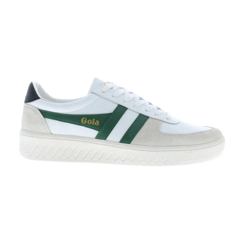 Gola Grandslam Classic CMB117 Mens White Leather Lifestyle Sneakers Shoes