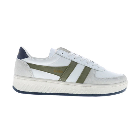 Gola Grandslam Classic CMB117 Mens White Suede Lifestyle Sneakers Shoes