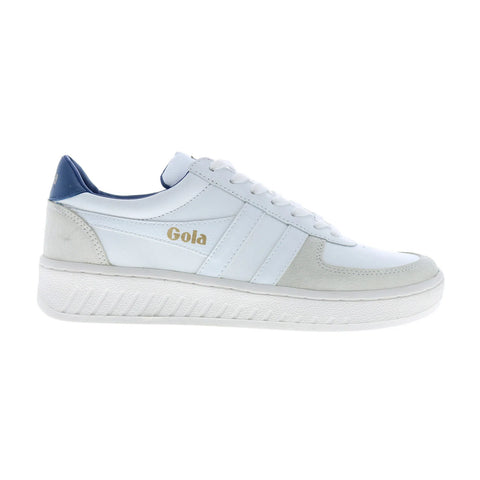 Gola Grandslam Classic CMB117 Mens White Leather Lifestyle Sneakers Shoes