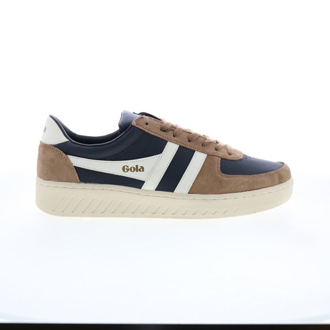 Gola Grandslam Quadrant CMB207 Mens Brown Suede Lifestyle Sneakers Shoes