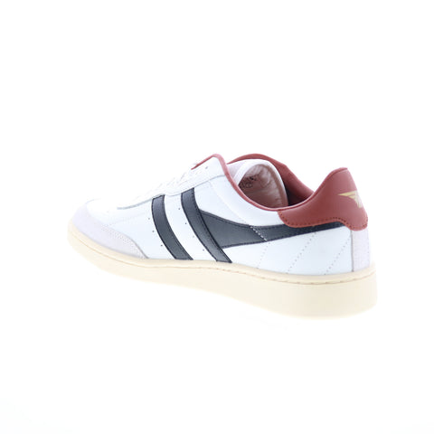 Gola Contact Leather CMB261 Mens White Leather Lifestyle Sneakers Shoes