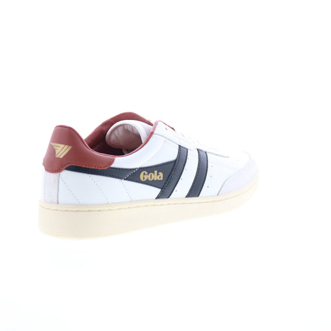 Gola Contact Leather CMB261 Mens White Leather Lifestyle Sneakers Shoes