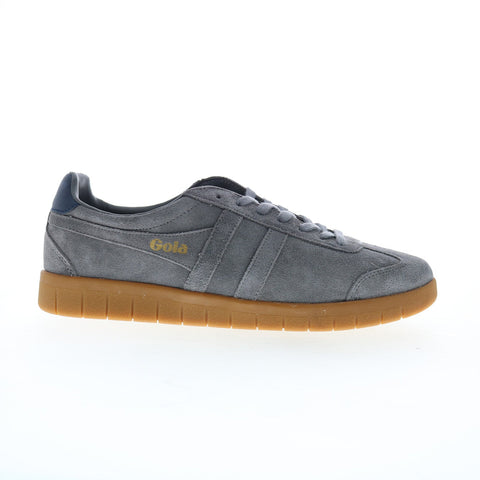Gola Hurricane Elite CMB361 Mens Gray Suede Lace Up Lifestyle Sneakers Shoes