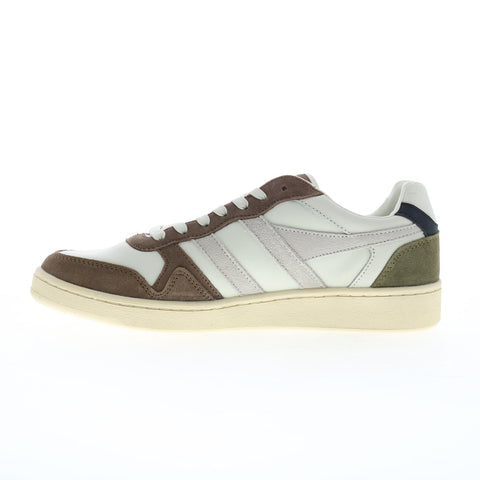 Gola Rebound Quadrant CMB527 Mens Brown Suede Lifestyle Sneakers Shoes