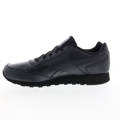 Reebok Classic Harman Run Mens Black Leather Lifestyle Sneakers Shoes