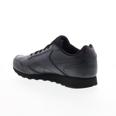 Reebok Classic Harman Run Mens Black Leather Lifestyle Sneakers Shoes