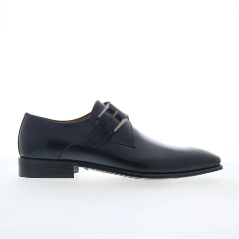 Mezlan Coimbra Leather Monk Strap Mens Black Loafers & Slip Ons Casua Shoes