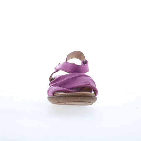 Miz Mooz Collette Womens Pink Leather Strap Heeled Sandals Shoes