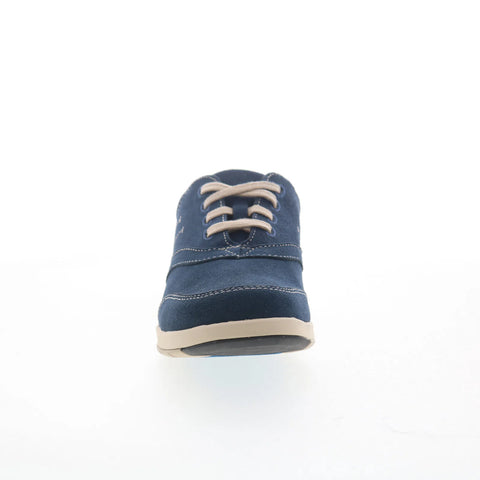 Drew Columbia 10829-42 Womens Blue Suede Lace Up Lifestyle Sneakers Shoes
