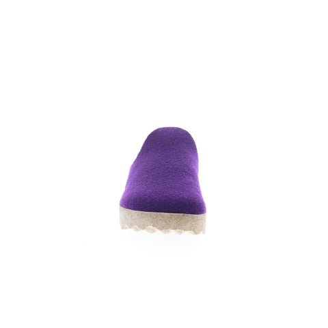 Asportuguesas Come COME023ASP-036 Womens Purple Slip On Clog Flats Shoes