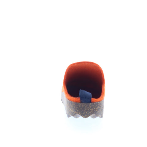 Asportuguesas Come COME023ASP-049 Womens Orange Slip On Clog Flats Shoes