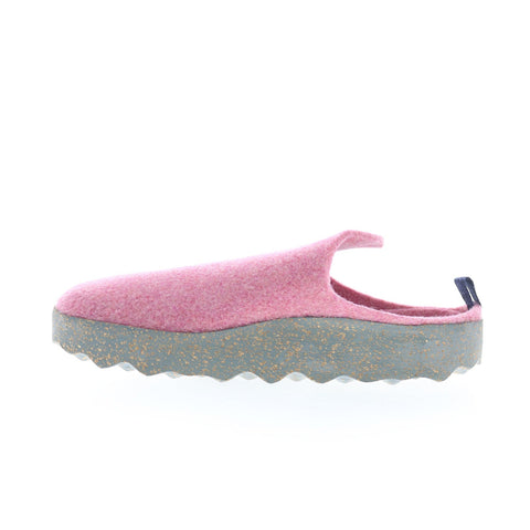 Asportuguesas Come COME023ASP-011 Womens Pink Slip On Clog Flats Shoes