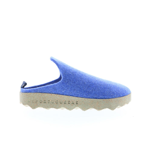 Asportuguesas Come COME023ASP-052 Womens Blue Slip On Clog Flats Shoes