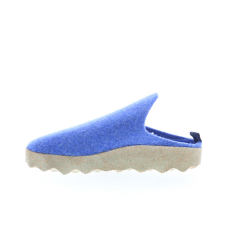 Asportuguesas Come COME023ASP-052 Womens Blue Slip On Clog Flats Shoes