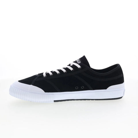 Lakai Conrad Elite Mens Black Suede Lace Up Skate Inspired Sneakers Shoes