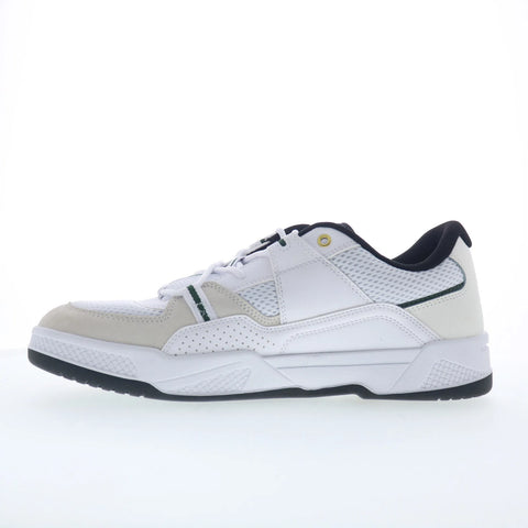 DC Construct ADYS100822-WBN Mens White Leather Skate Inspired Sneakers Shoes