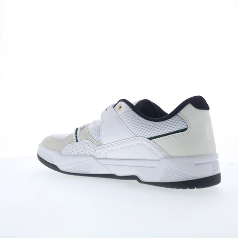 DC Construct ADYS100822-WBN Mens White Leather Skate Inspired Sneakers Shoes