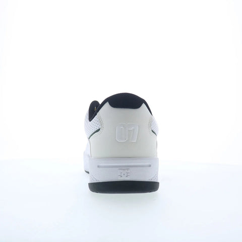 DC Construct ADYS100822-WBN Mens White Leather Skate Inspired Sneakers Shoes