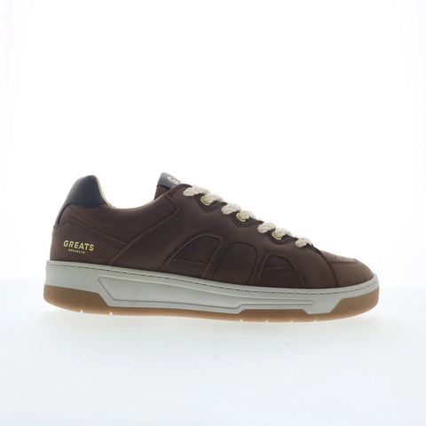 Greats Cooper Low COOL01SG-B57 Mens Brown Leather Lifestyle Sneakers Shoes