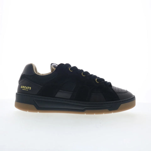 Greats Cooper Low COOL01SG-CUQ Mens Black Suede Lifestyle Sneakers Shoes