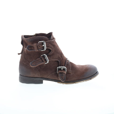 A.S. 98 Copper Mens Brown Leather Zipper Casual Dress Boots