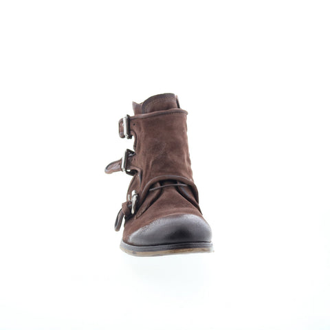 A.S. 98 Copper Mens Brown Leather Zipper Casual Dress Boots
