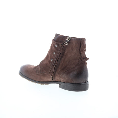 A.S. 98 Copper Mens Brown Leather Zipper Casual Dress Boots