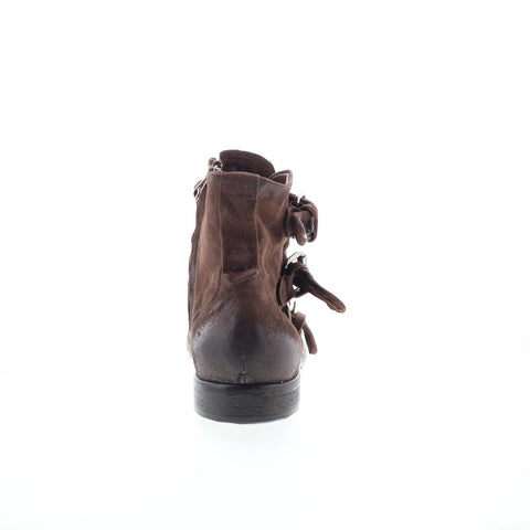 A.S. 98 Copper Mens Brown Leather Zipper Casual Dress Boots