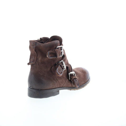 A.S. 98 Copper Mens Brown Leather Zipper Casual Dress Boots