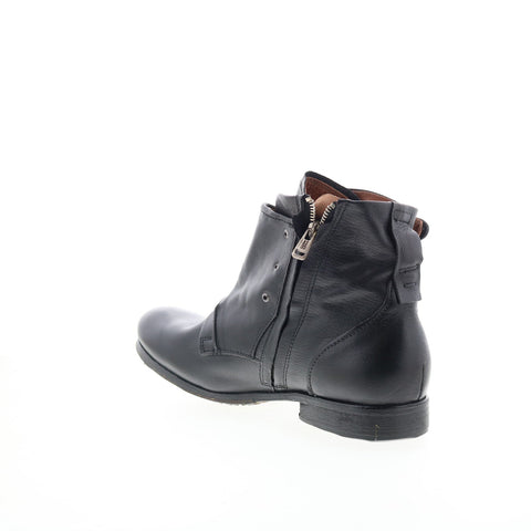 A.S. 98 Copper Mens Black Leather Zipper Casual Dress Boots