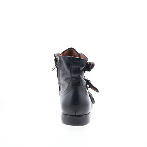 A.S. 98 Copper Mens Black Leather Zipper Casual Dress Boots