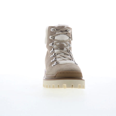 Aquatalia Coralie TW5CRLO1 Womens Gray Suede Lace Up Ankle & Booties Boots
