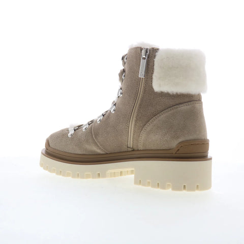 Aquatalia Coralie TW5CRLO1 Womens Gray Suede Lace Up Ankle & Booties Boots