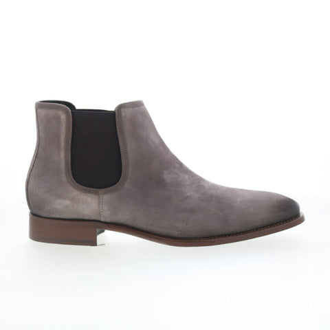Johnston & Murphy Cormac Boot 24-2339 Mens Gray Nubuck Chelsea Boots