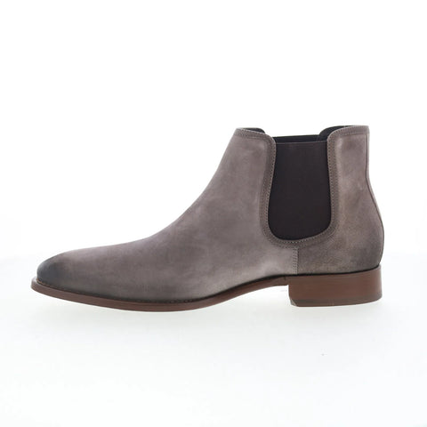 Johnston & Murphy Cormac Boot 24-2339 Mens Gray Nubuck Chelsea Boots