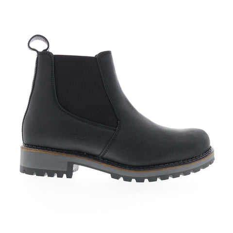 Bos. & Co. Corra Womens Black Leather Zipper Casual Dress Boots