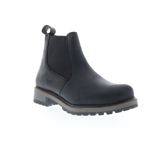 Bos. & Co. Corra Womens Black Leather Zipper Casual Dress Boots