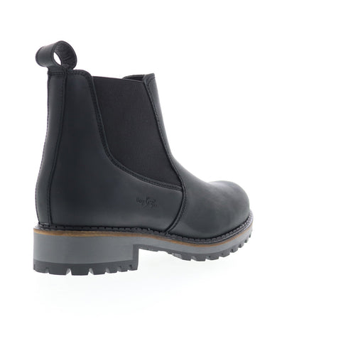Bos. & Co. Corra Womens Black Leather Zipper Casual Dress Boots