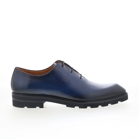 Mezlan Cortina 21684 Mens Blue Leather Oxfords & Lace Ups Casual Shoes